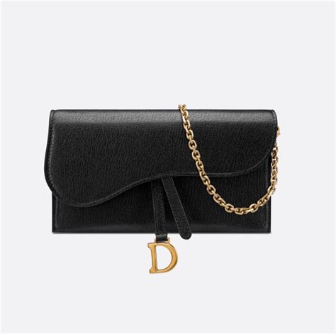 white dior wallet on chain|Dior saddle wallet with chain.